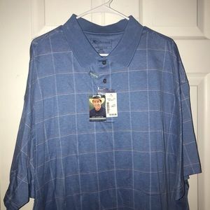 Blue Jos. A. Bank Polo Shirt.  2XLT.  NW…